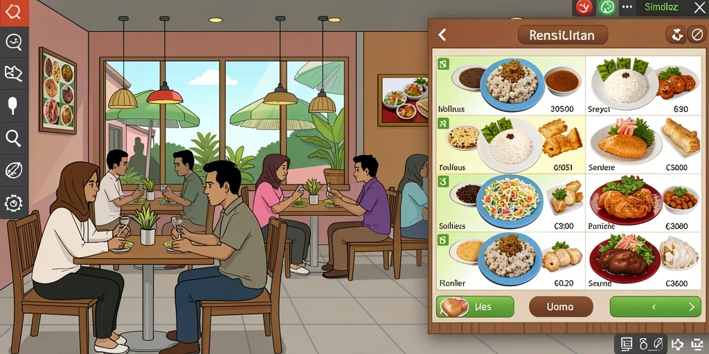 Menampilkan karakter utama dalam aksi mendebarkan.