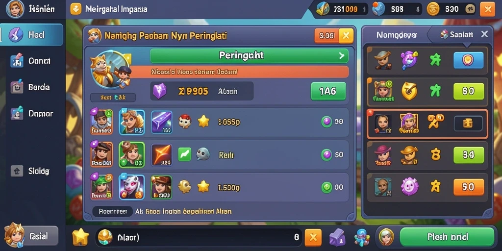 Tampilan antarmuka game yang menarik dan user-friendly.