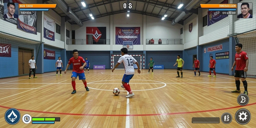 Tangkapan layar menunjukkan karakter utama DENTOTO saat beraksi.