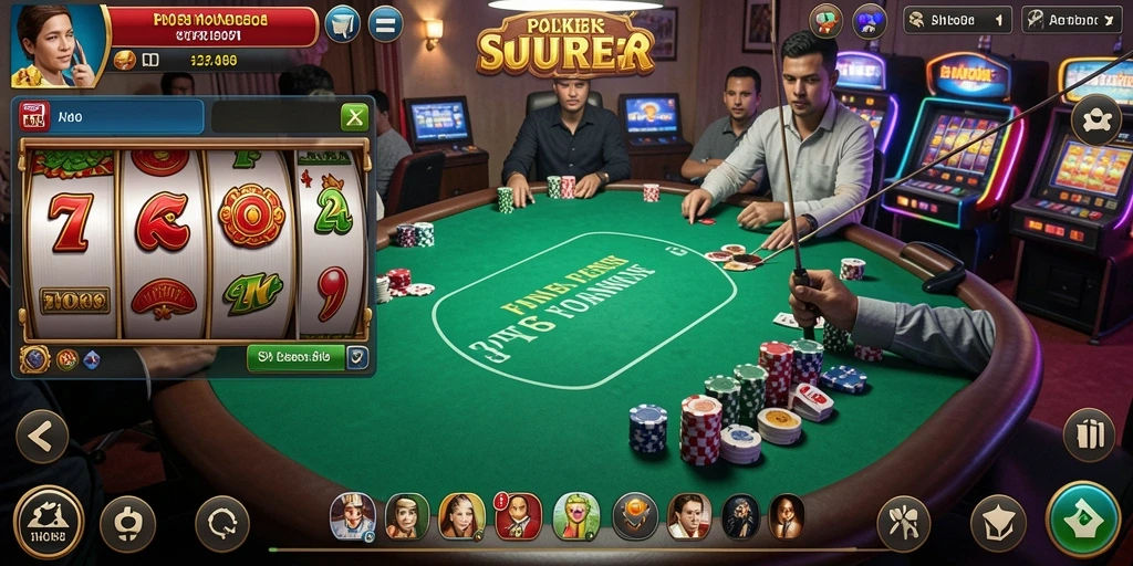 Screenshot menampilkan karakter utama dalam misi petualangan.