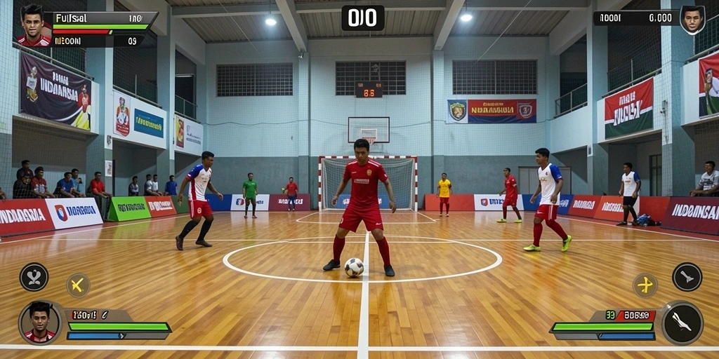 Tangkapan layar dari pertarungan epik dalam game.