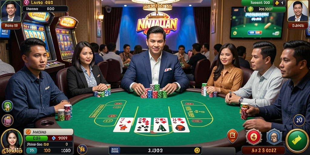 Tampilan awal MANDALA77 dengan karakter menarik.