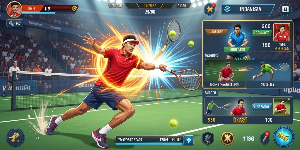 Tampilan menarik dari menu utama aplikasi OKGAMES.