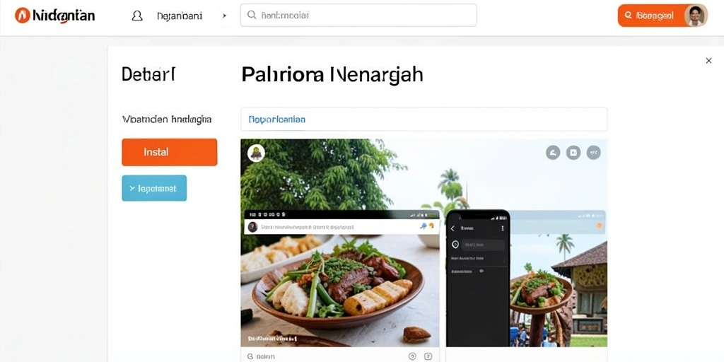 Tampilan antarmuka yang menarik dan modern.