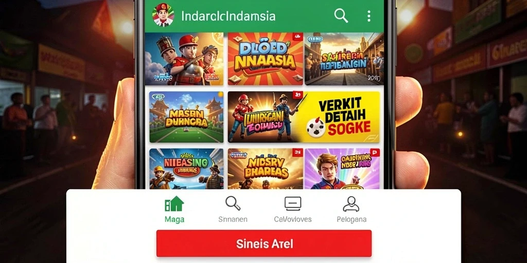 Tampilan awal layar yang menarik dan informatif.
