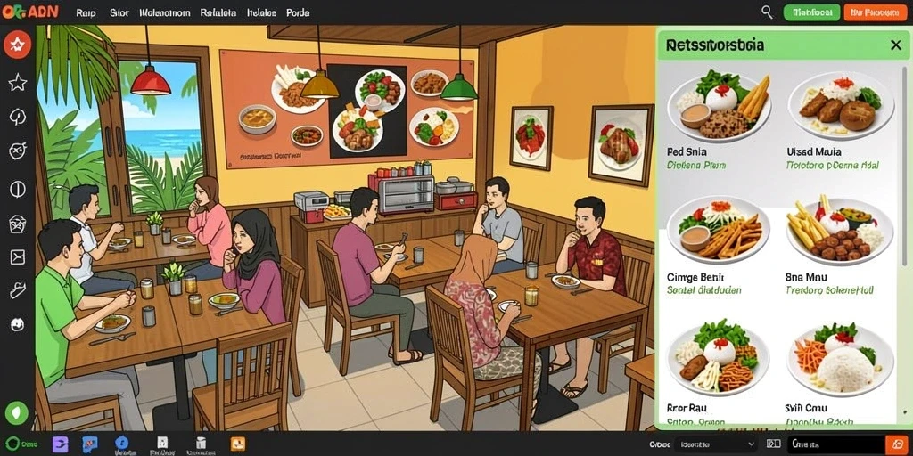 Tampilan antarmuka pengguna yang menarik dan intuitif.