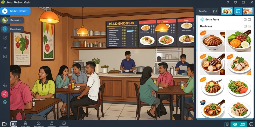 Tampilan awal yang menarik dan mudah dinavigasi.