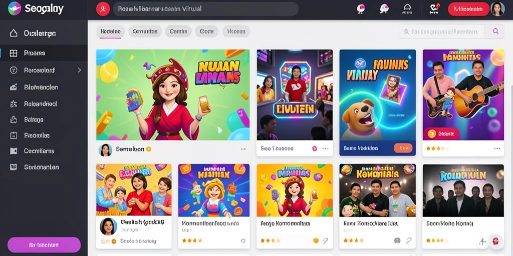 Tampilan awal yang menarik dan mudah dinavigasi.